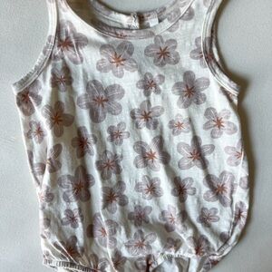Rylee + Cru Hibiscus Bubble Onesie
